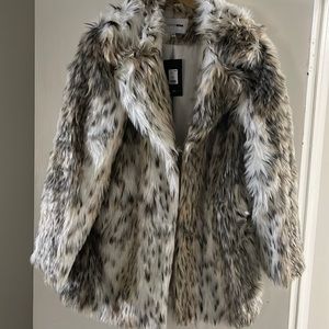 Faux fur coat